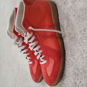 Maison Margiela sneakers. Only worn 3 times. Orange /red size 46 US 13